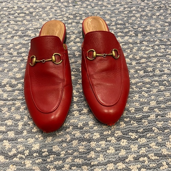 Gucci Princeton Mules Red size 39.5 - Picture 1 of 6